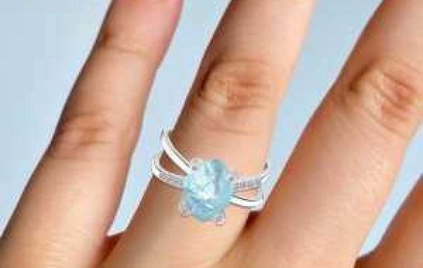 Buy Natural Aquamarine Gemstone Ring
