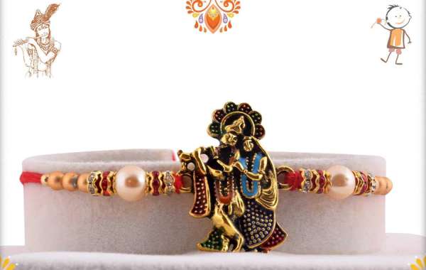 Buy Shri Krishna Rakhi Set online